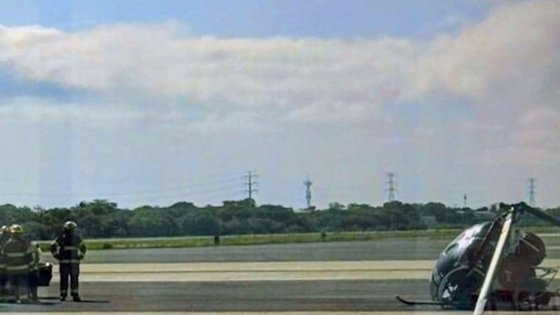 Helicóptero Se Desploma en el Aeropuerto de Ciudad del Carmen, Campeche
