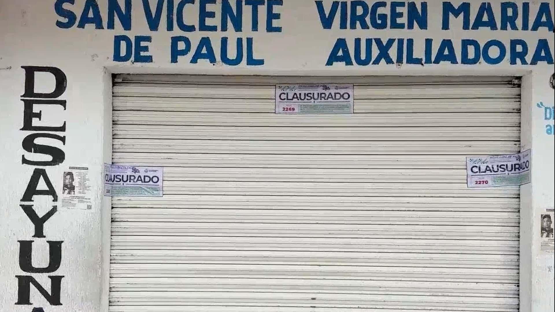 Clausuran Desayunador para Personas Sin Hogar en Colonia Zaragoza en Veracruz