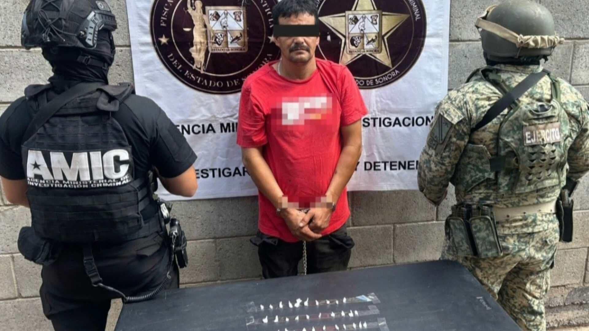 Capturan a Hombre con Dosis de Metanfetamina en Colonia La Cholla de Hermosillo
