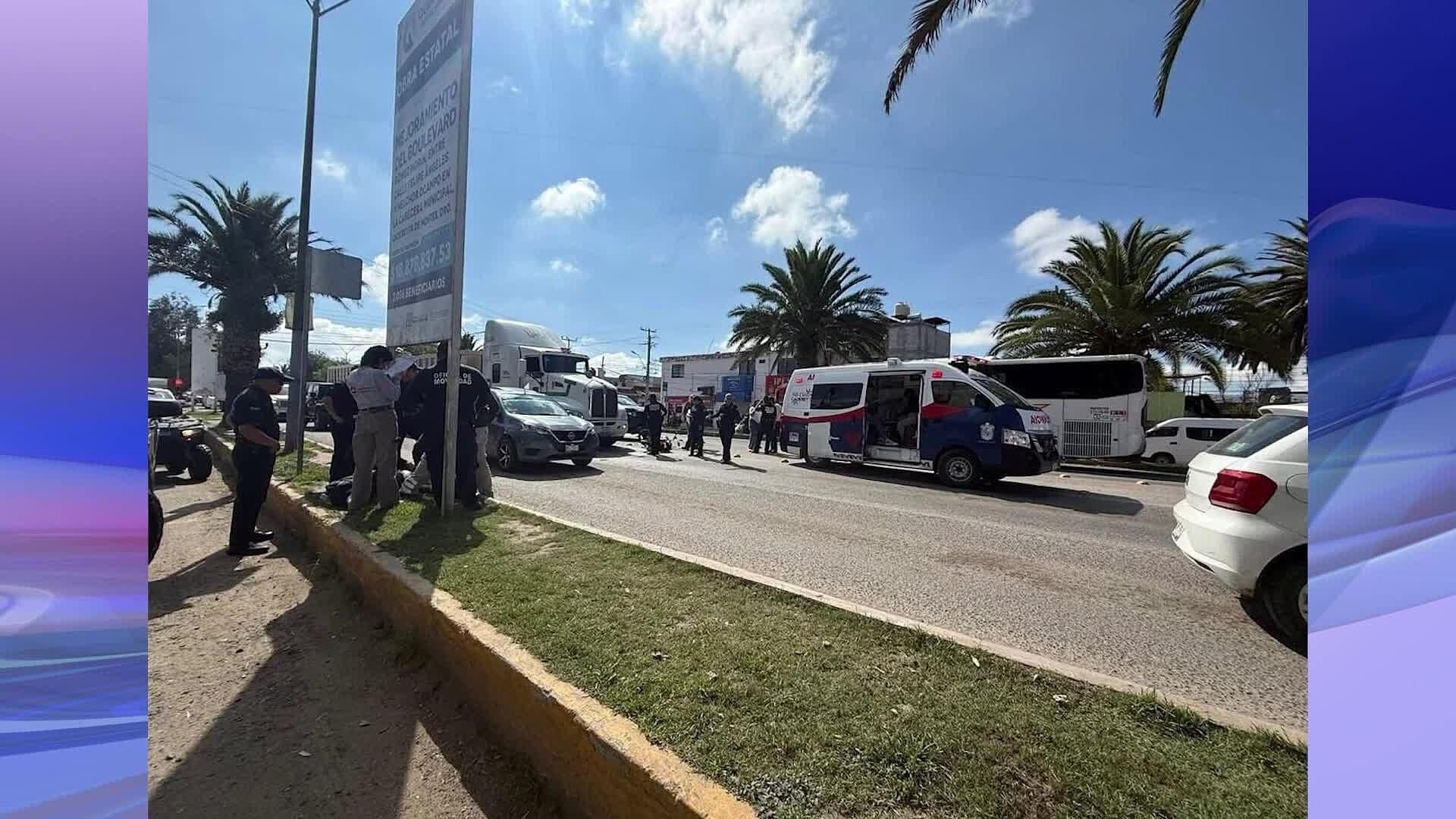Motocicleta es Embestida por Tráiler en la Carretera San Juan del Río–Xilitla