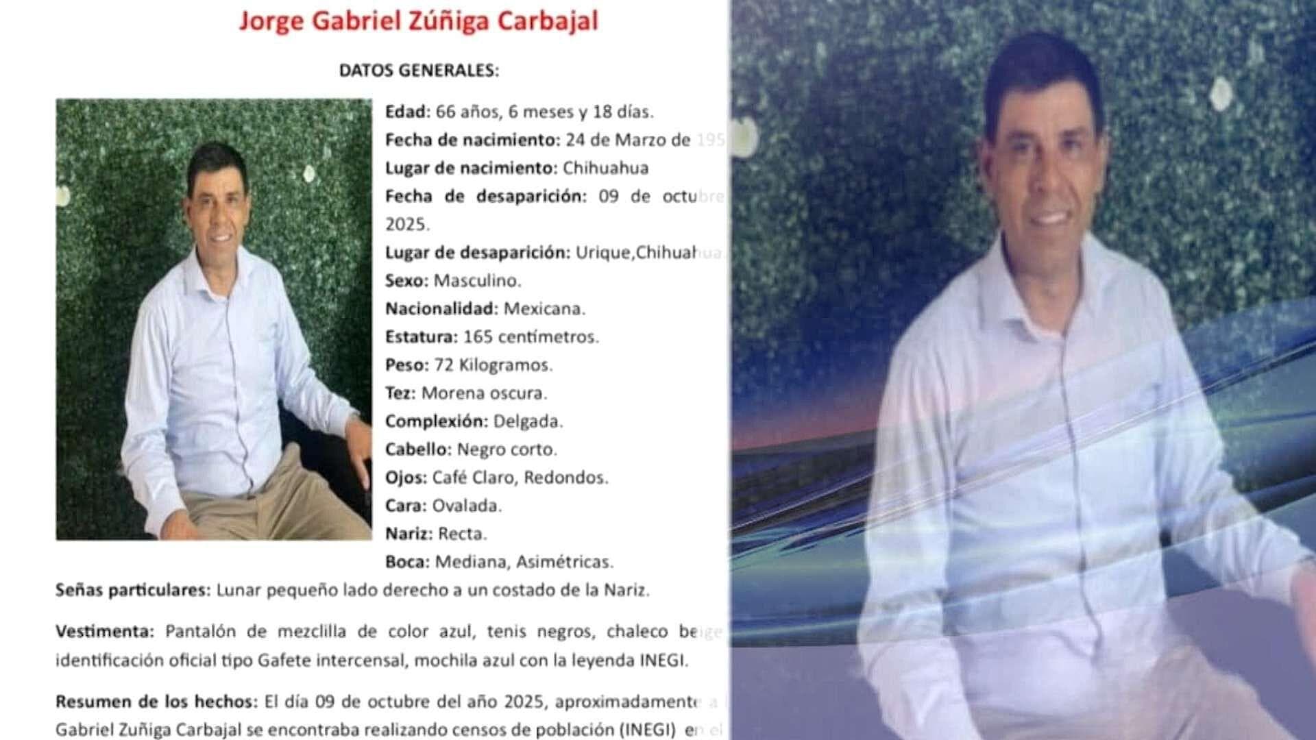 Desaparece Encuestador del INEGI en Urique, Chihuahua; Realizaba Censo de Población