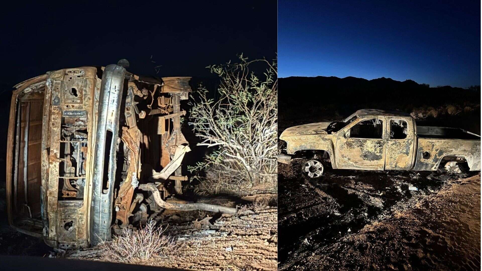 Colectivo Localiza Autos Incendiados en Desierto de Altar; Podrían Relacionarse a Desapariciones