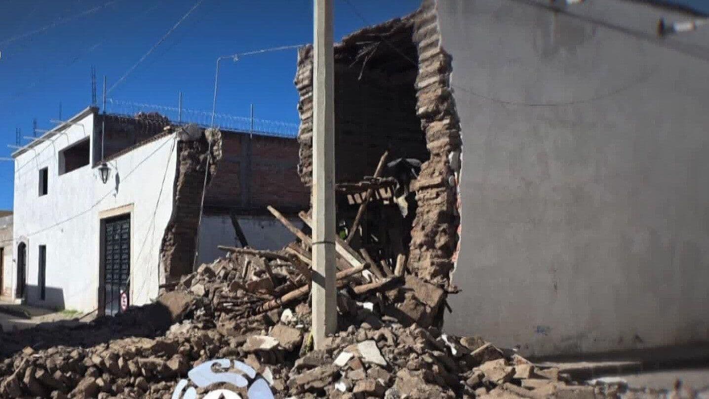 Finca Colapsa en la Cabecera Municipal de Jerez, Zacatecas; Esto Pasó