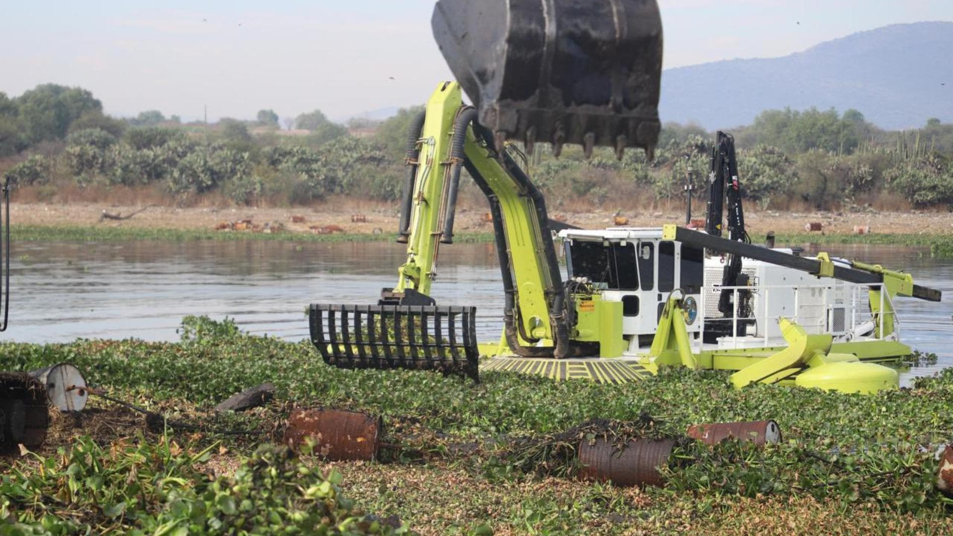 Marina Retira Lirio de la Presa Endhó en Hidalgo