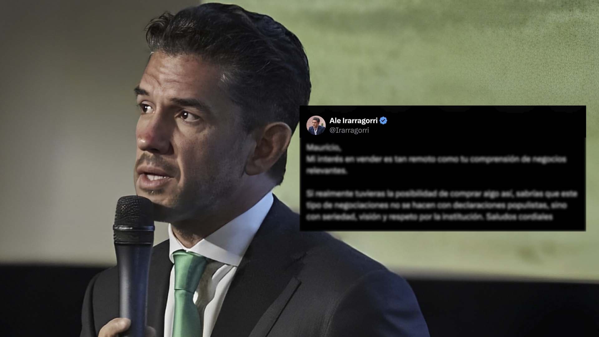Alejandro Irarragorri le Responde a Empresario Lagunero Interesado en Comprar a Santos
