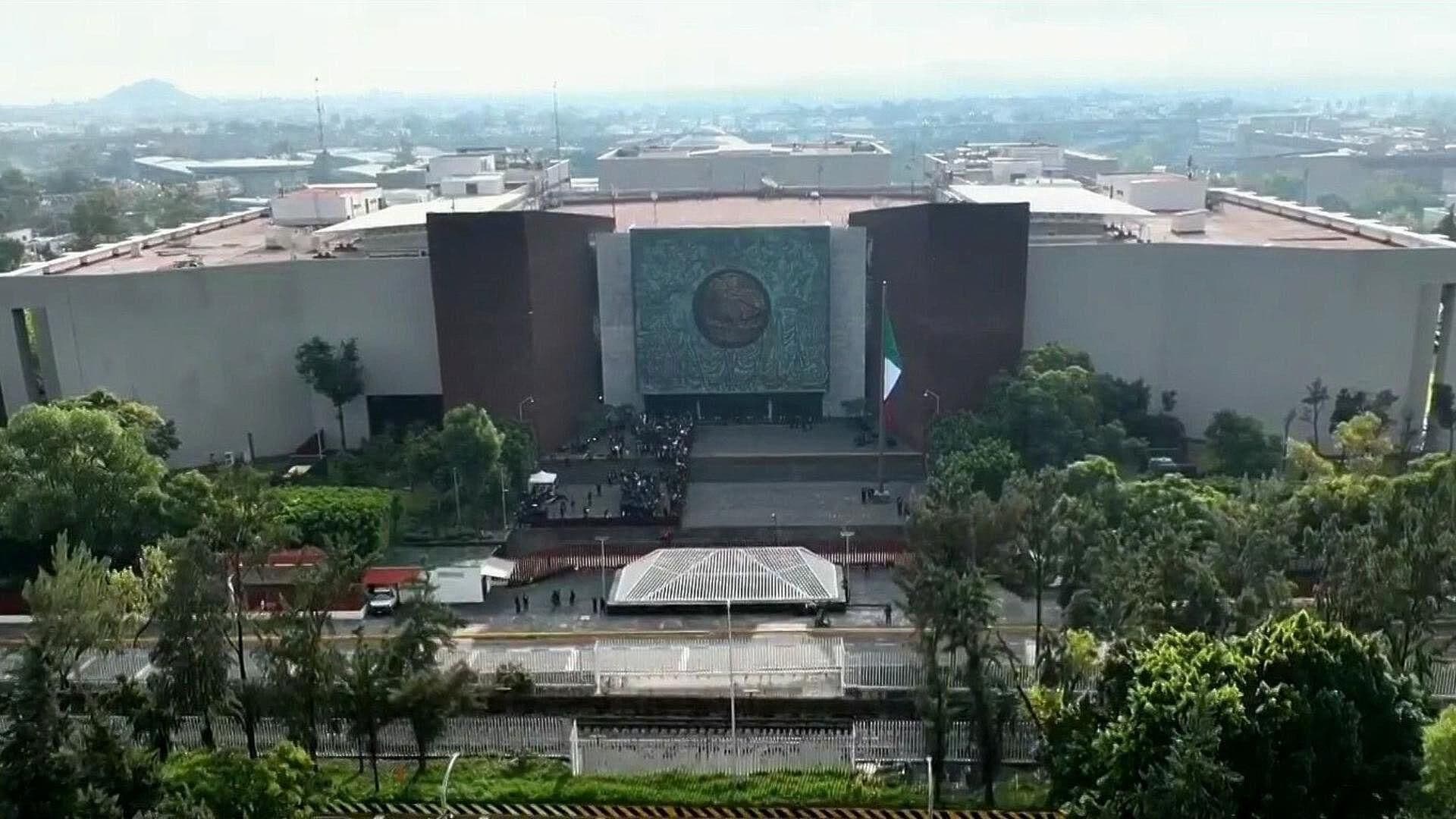 Así Lucen las Inmediaciones de la Cámara de Diputados Previo a Toma de Posesión de Sheinbaum
