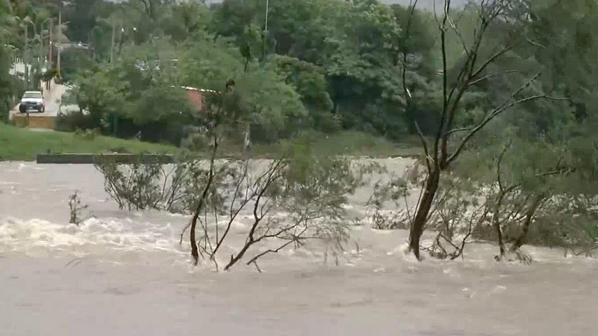 Desbordamiento de Río Tepango Afecta Carretera de los Tuxtlas