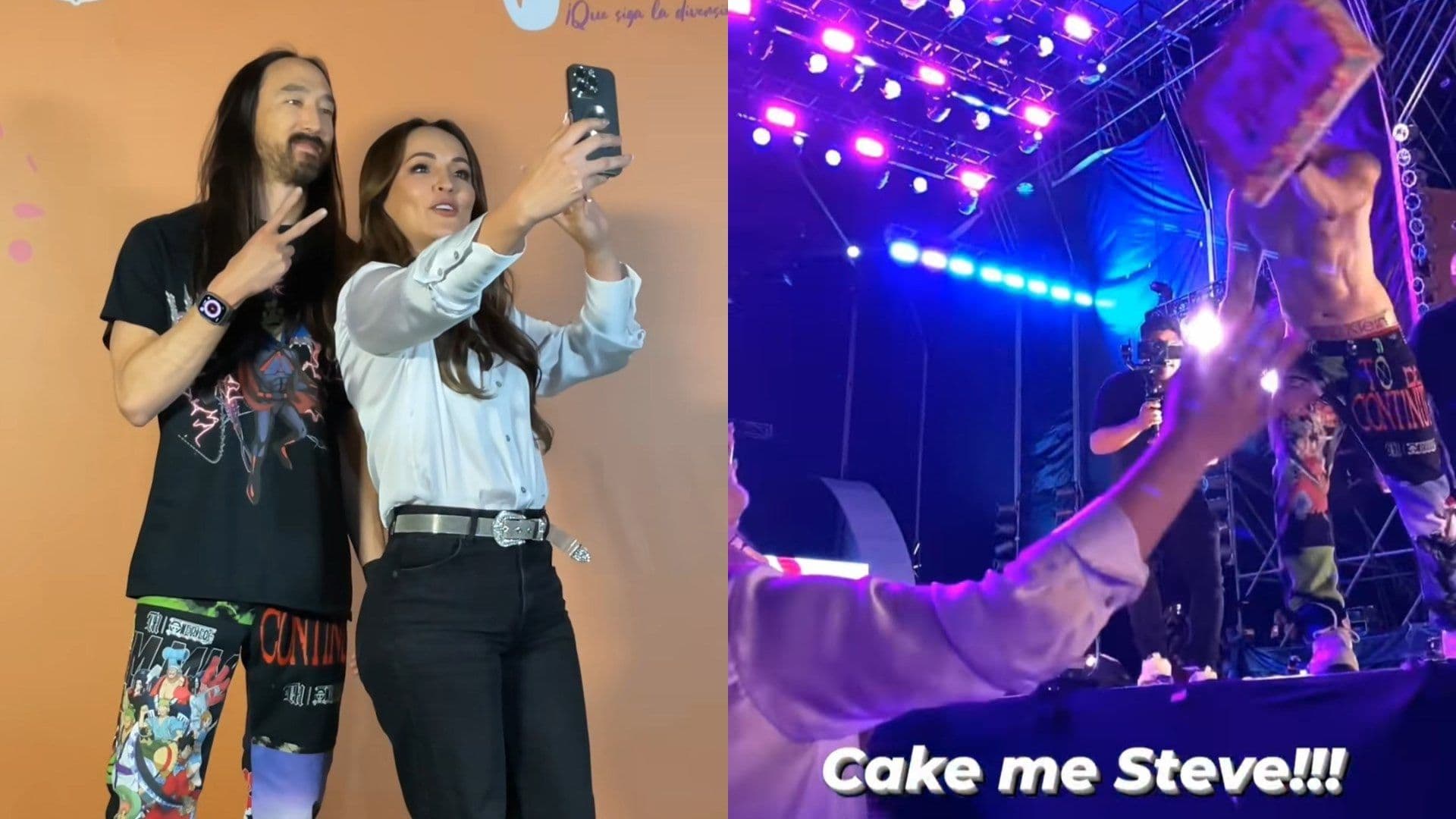 Steve Aoki Lanza Pastelazo a Biby Rabelo, Alcaldesa de Campeche