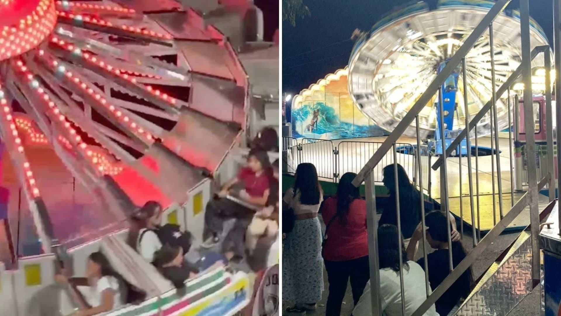 Menor Cae de Juego Mecánico en Feria de Cozumel por Falla en Barras de Seguridad