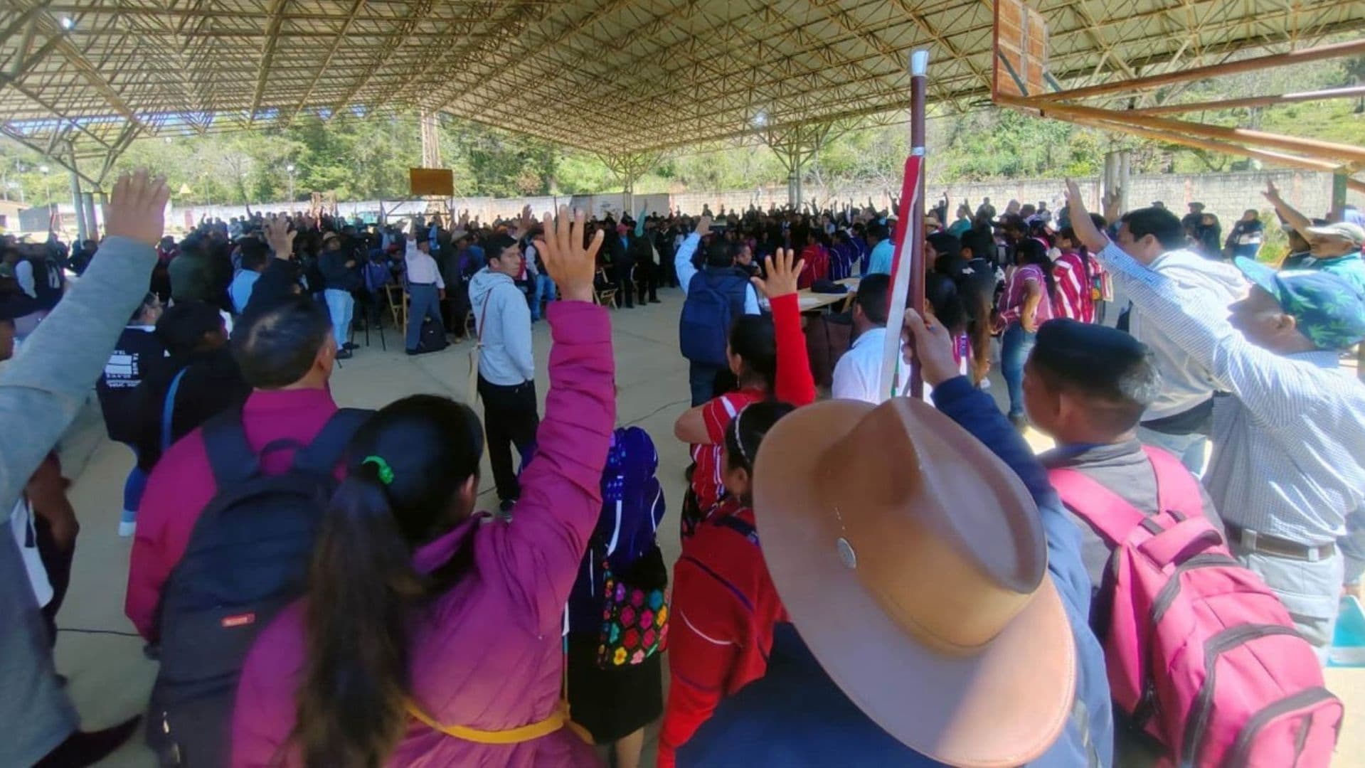 Realizan Elecciones a Mano Alzada en Oxchuc, Chiapas