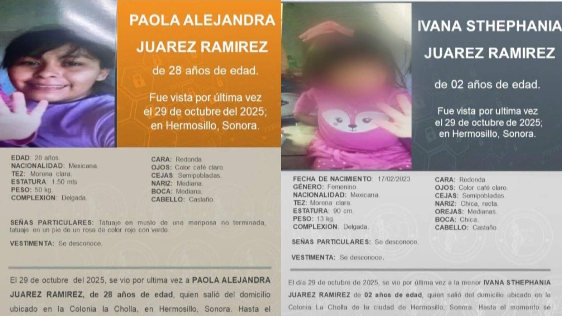 Buscan a Madre e Hija Desaparecidas en la Colonia La Cholla de Hermosillo, Sonora