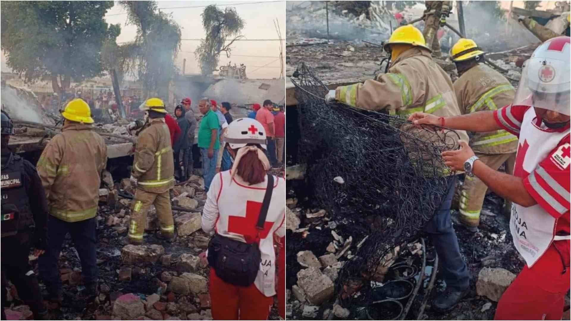 Explosión en Bodega de Pirotecnia Deja 3 Muertos en Texmelucan, Puebla