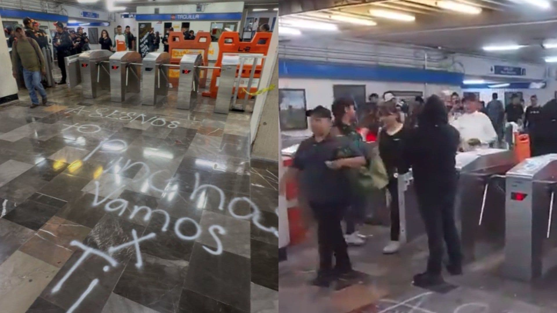 Protestan por Casos de 'Pinchazos' en CDMX; Activistas Dejan Entrar Gratis al Metro Hidalgo