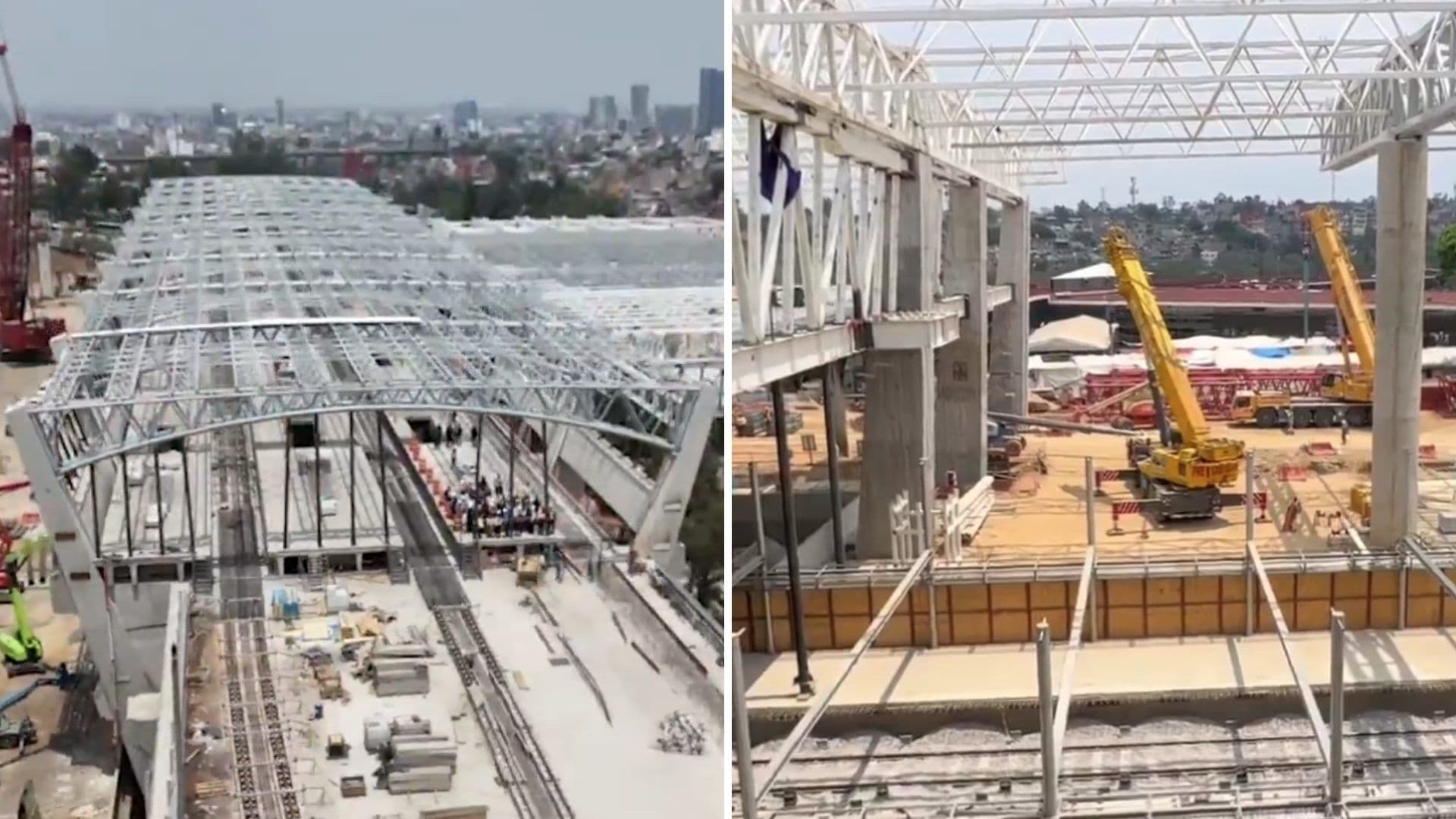 Fotos: Así Va la Construcción de la Estación Observatorio con 5 Niveles de Altura