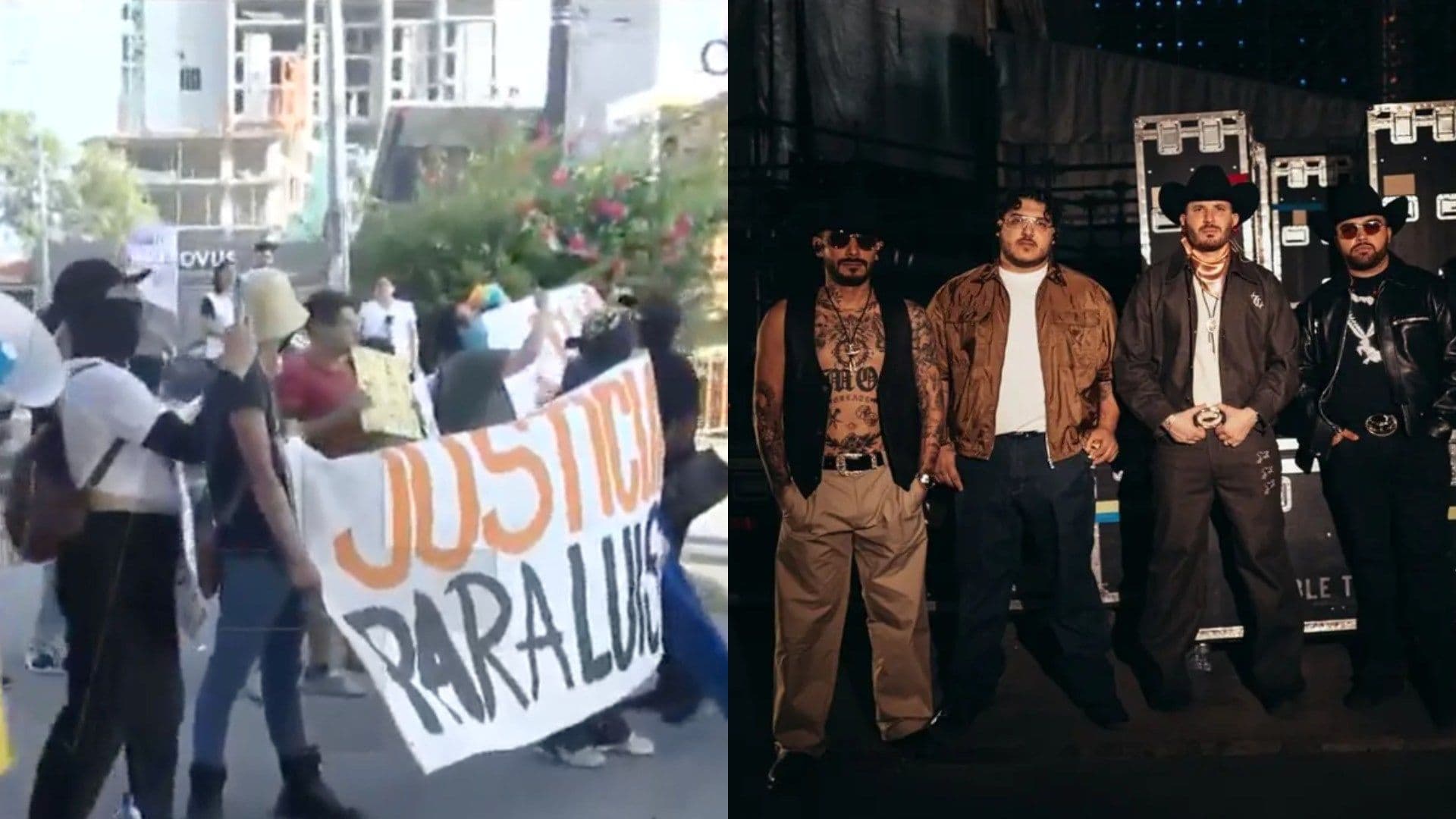 Protestan contra Tarifazo Previo a Concierto de Grupo Frontera en Parque Fundidora en Monterrey