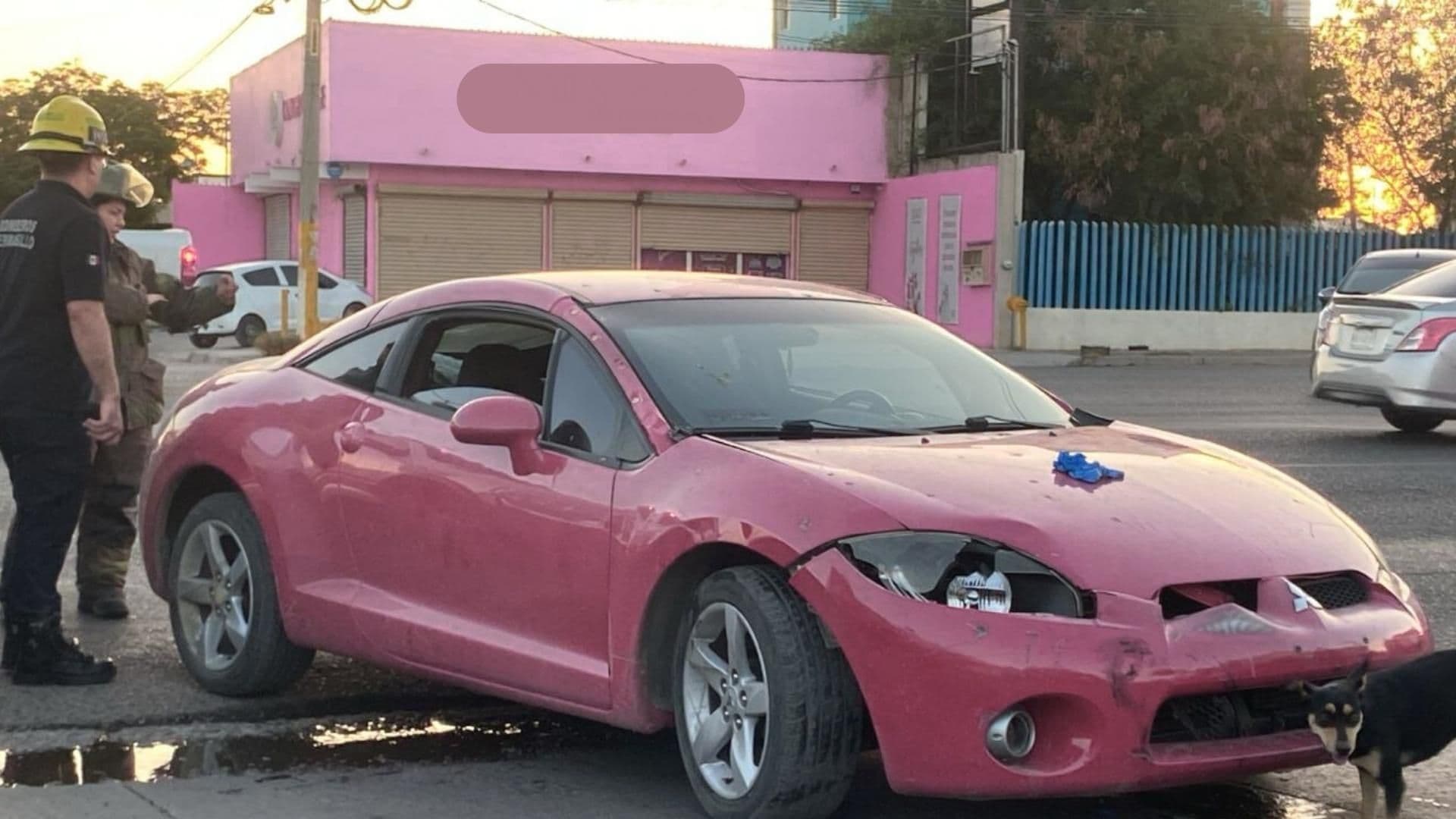 Triple Choque Deja a Motociclista Lesionado en Colonia Benito Juárez en Hermosillo