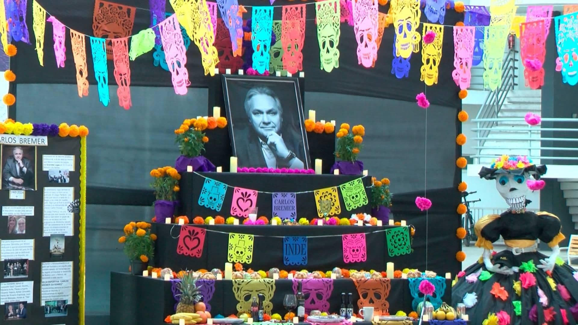 Instalan Altar en Honor a Carlos Bremer; Destacan Apoyo a Atletas de Nuevo León
