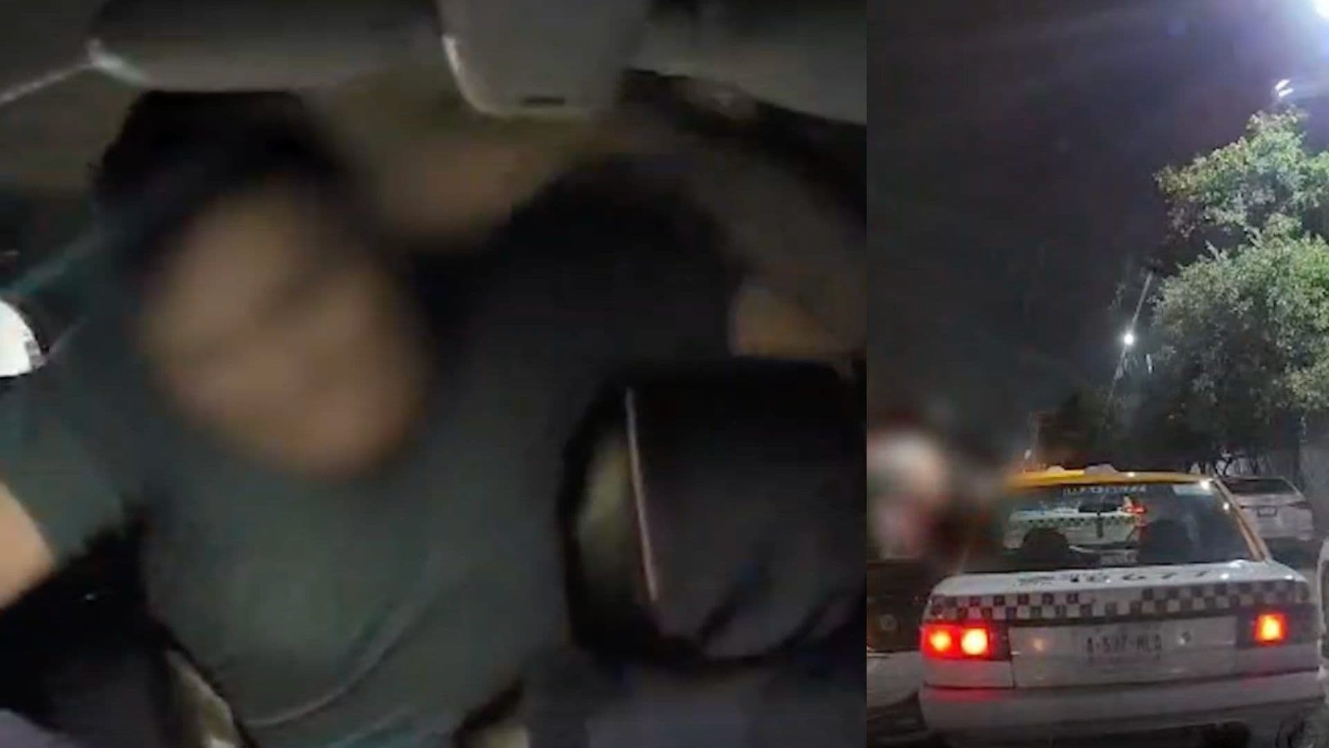 Presuntos Taxistas Agreden a Conductor de Aplicación en Barrio Antiguo, en Monterrey