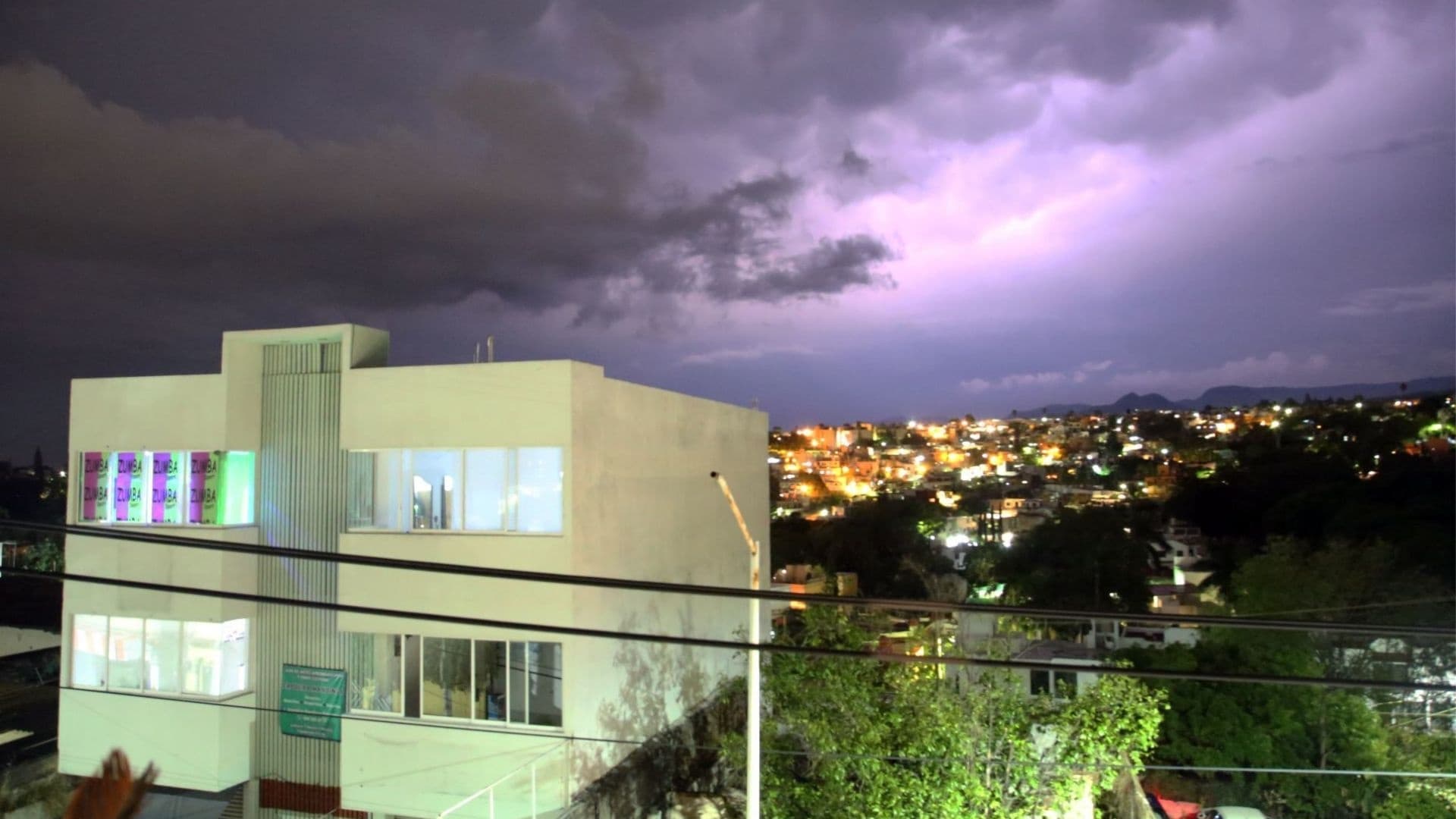 Actividad eléctrica de una tormenta.