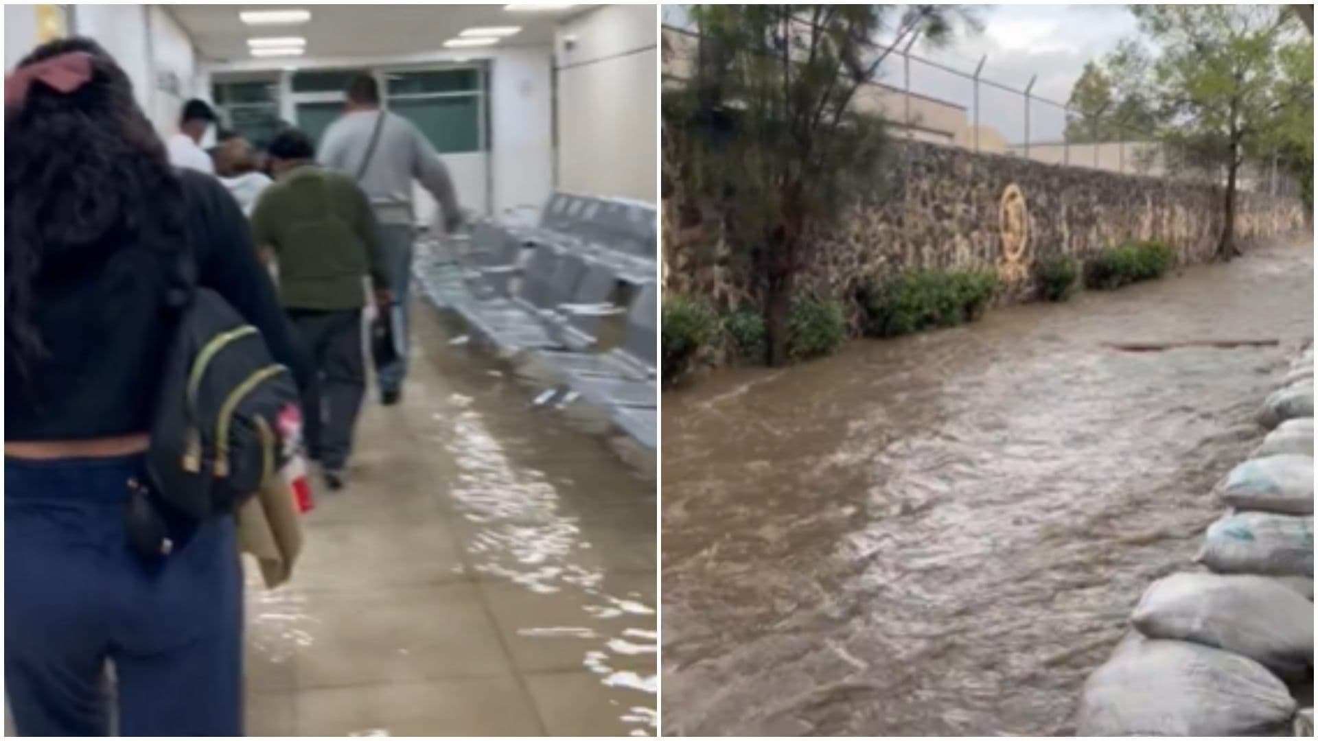 Agua Invade Acceso Principal Hospital IMSS Los Reyes Tras Tormenta: Video