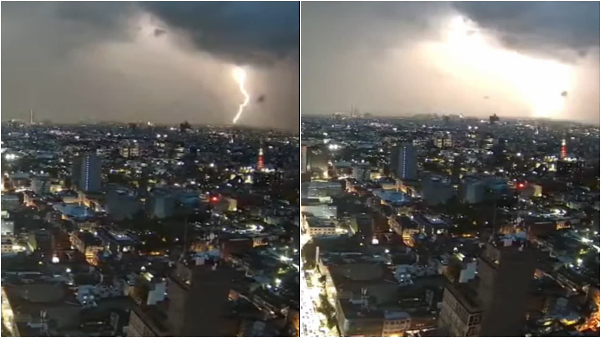 Intensos Rayos Impactan la CDMX Hoy: Así se Vieron Desde la Torre Latino por Lluvias | Video