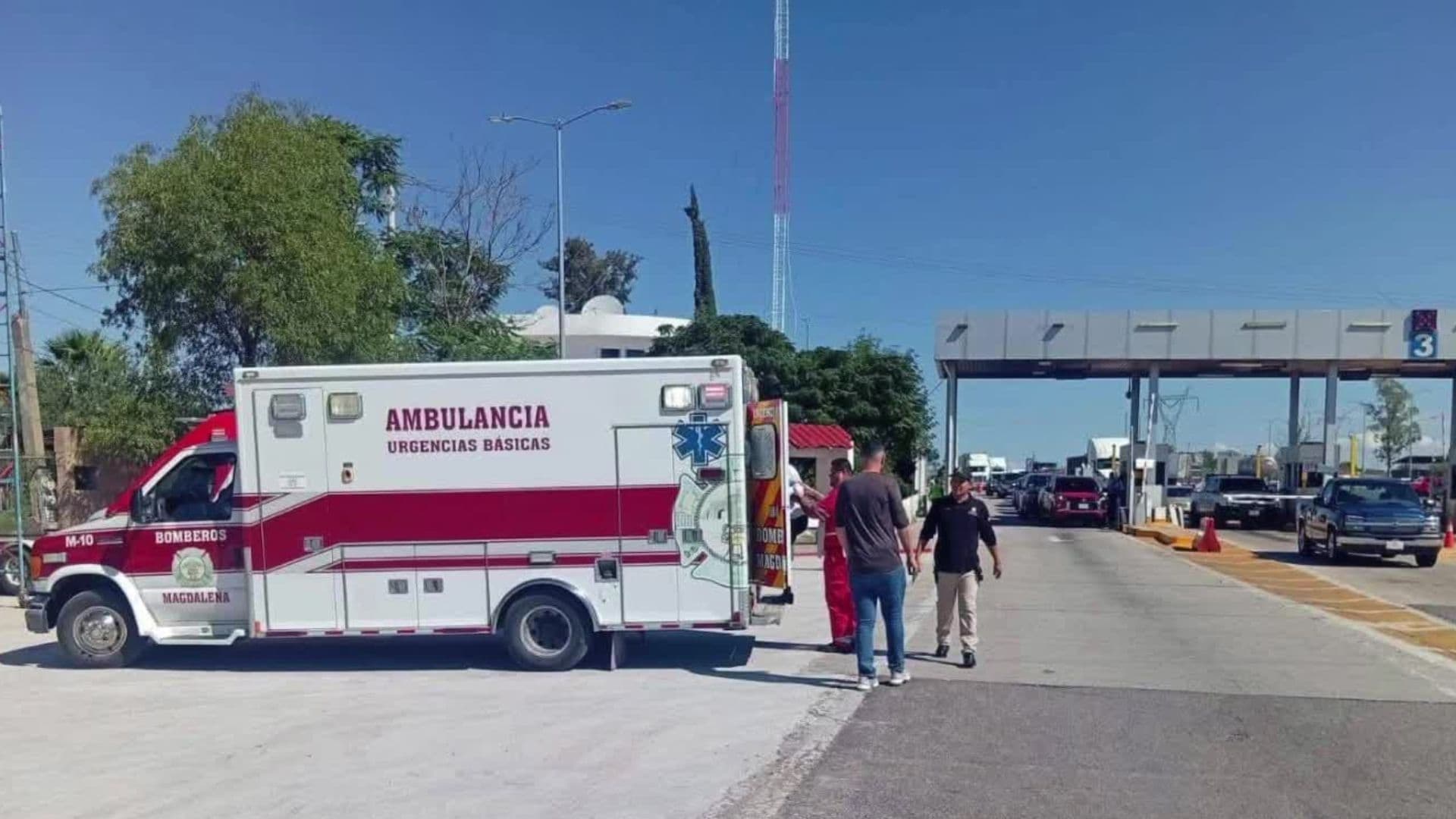 Trabajadores se Electrocutan en Caseta de Peaje en Tramo Magdalena - Ímuris en Sonora