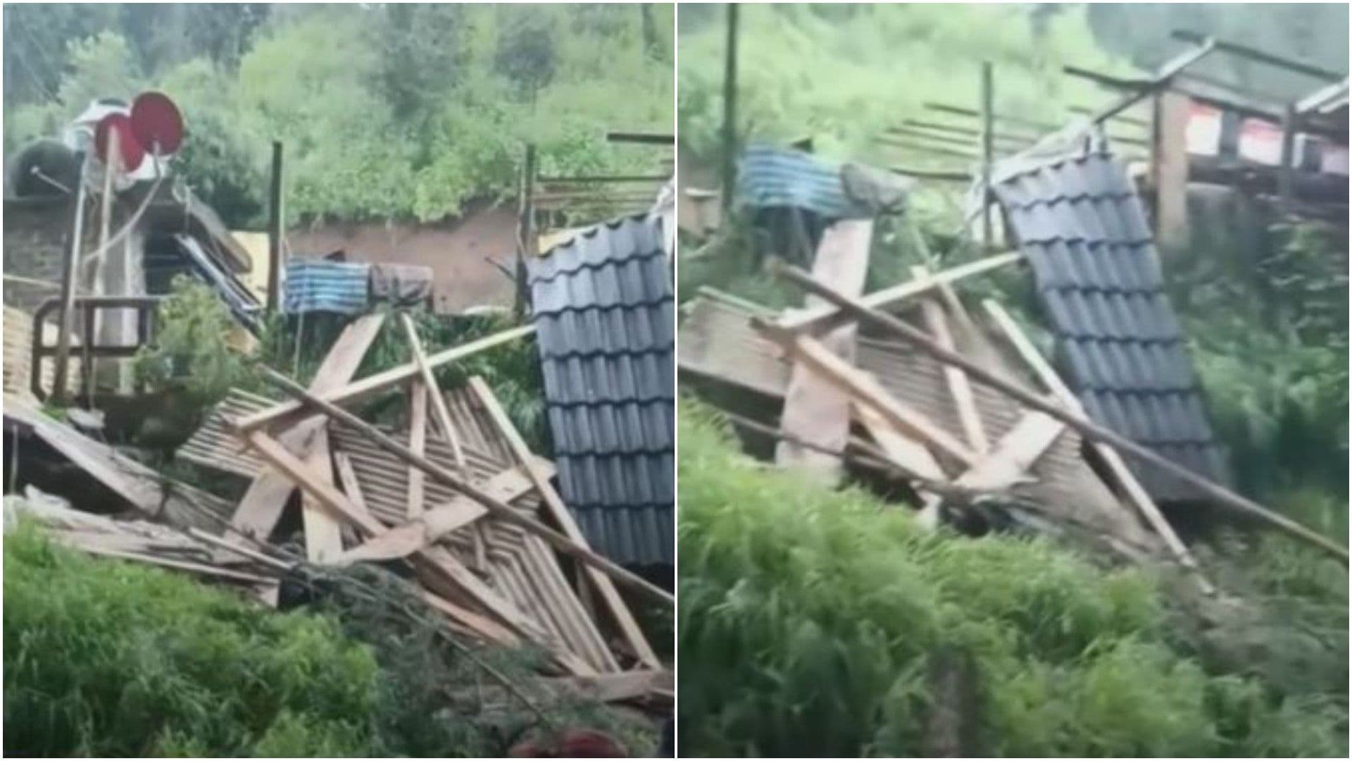 Deslave de Cerro Sepulta Casa en Amecameca; Fallecen Padre y su Hija de 2 años
