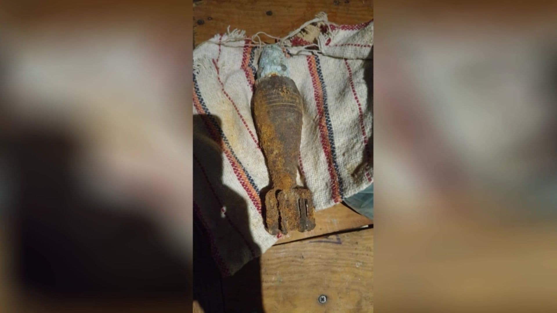 Encuentra Granada de Mortero Cuando Paseaba a su Perro con su Esposa e Hijo
