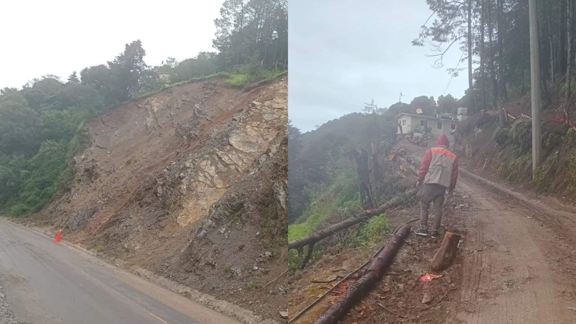 Se Registra un Nuevo Deslave en la Carretera San Juan del Río-Xilitla, Pinal de Amoles