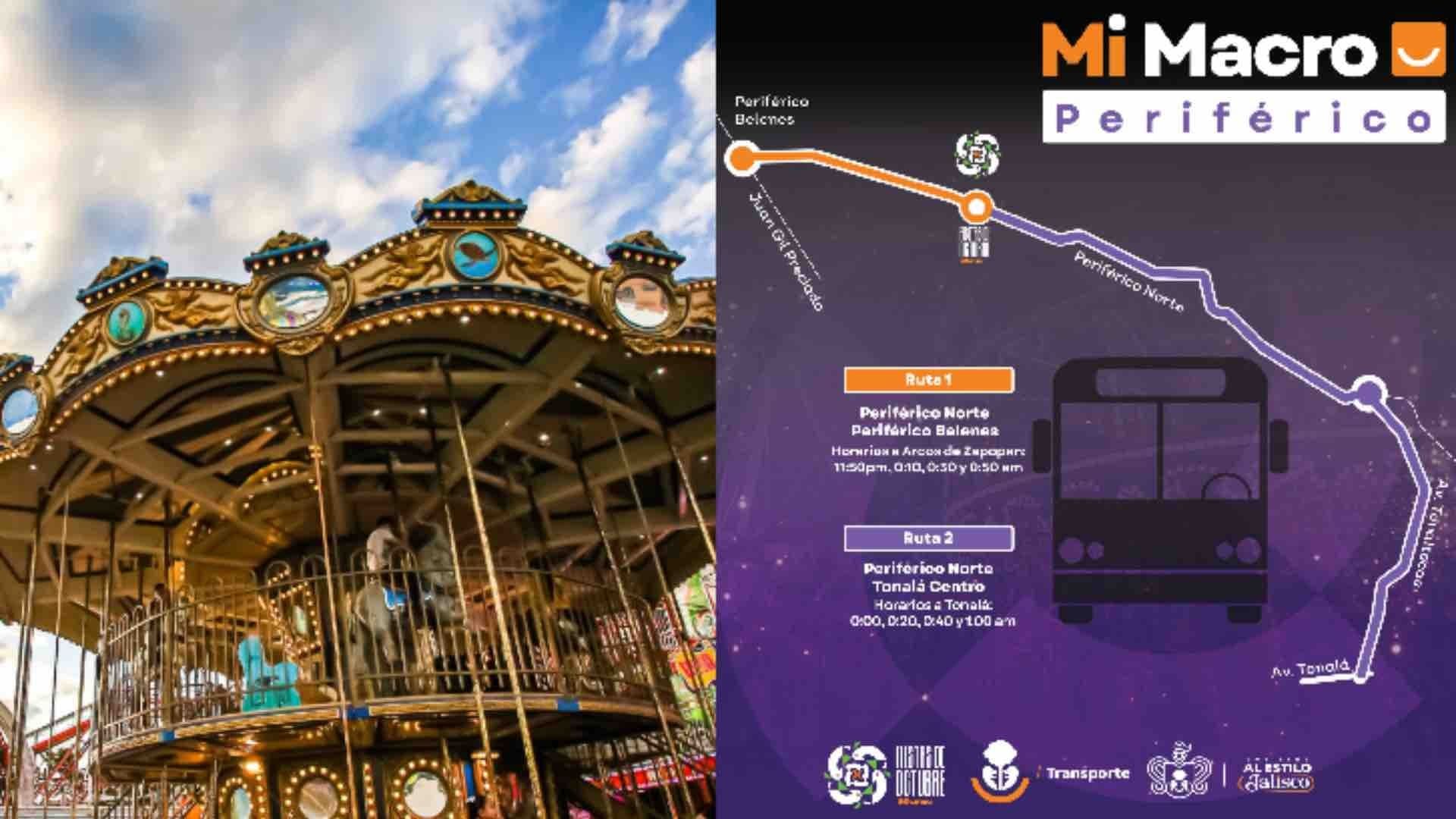 ¿Cuáles son las Dos Rutas Temporales de Mi Macro Periférico para ir a Las Fiestas de Octubre?