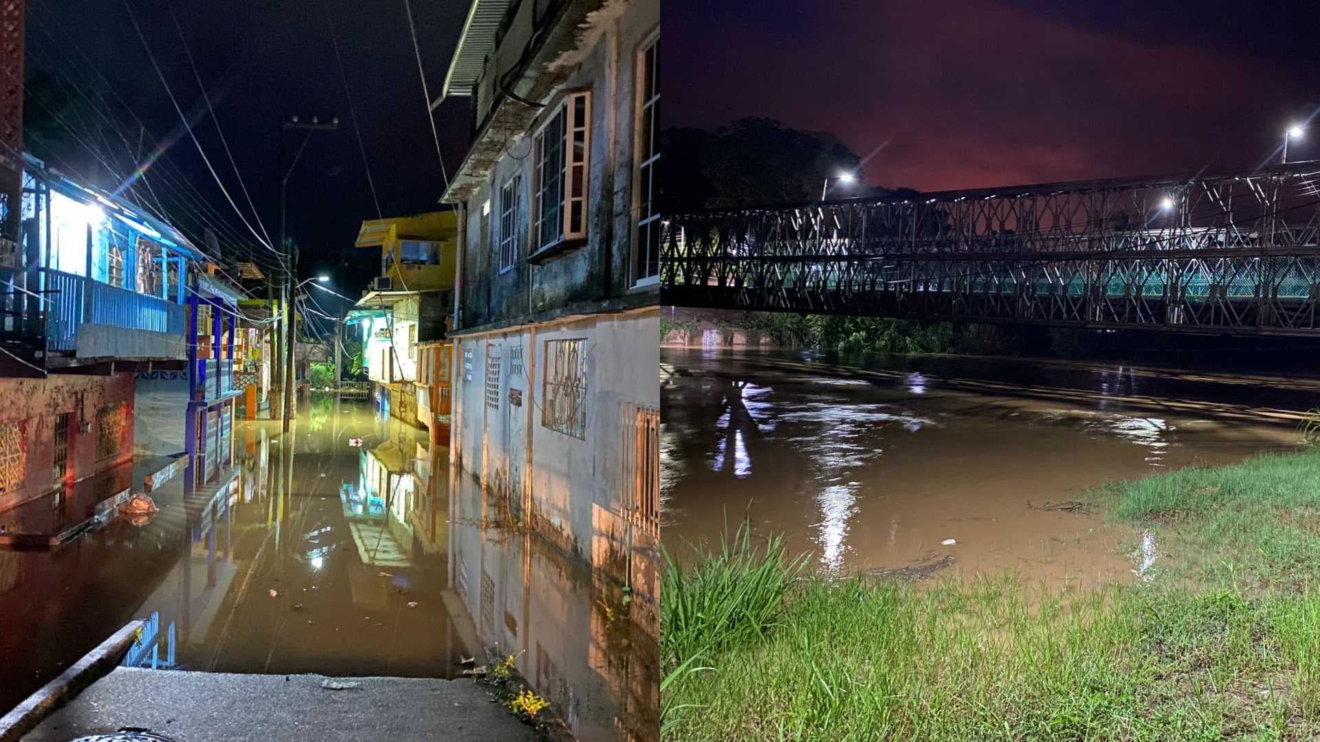 Incrementa Nivel del Río Agua Dulce en el Sur de Veracruz; Autoridades Mantienen Vigilancia