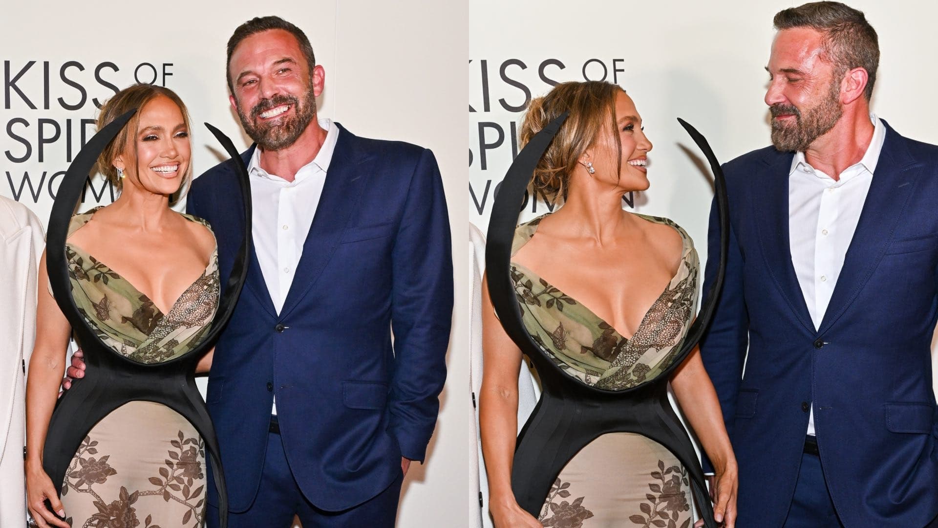 Jennifer López y Ben Affleck Están Juntos... en la Alfombra Roja de 'El Beso de la Mujer Araña'