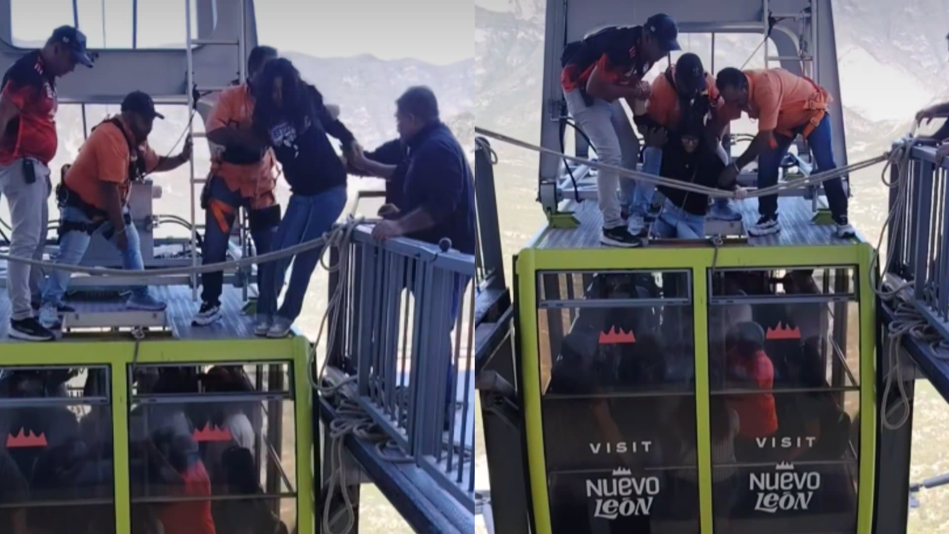 Rescatan a Visitantes que Quedaron Atrapados en Teleférico de las Grutas de García, Nuevo León