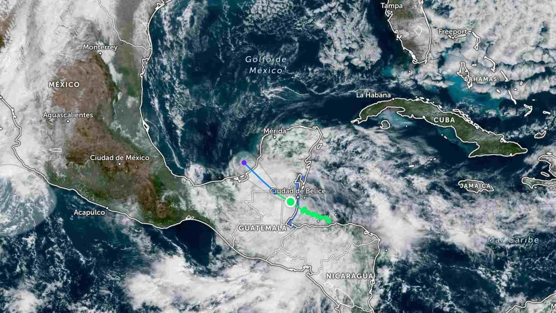 Tormenta Tropical Sara Toca Tierra en Belice; Habrá Lluvias Torrenciales en Yucatán