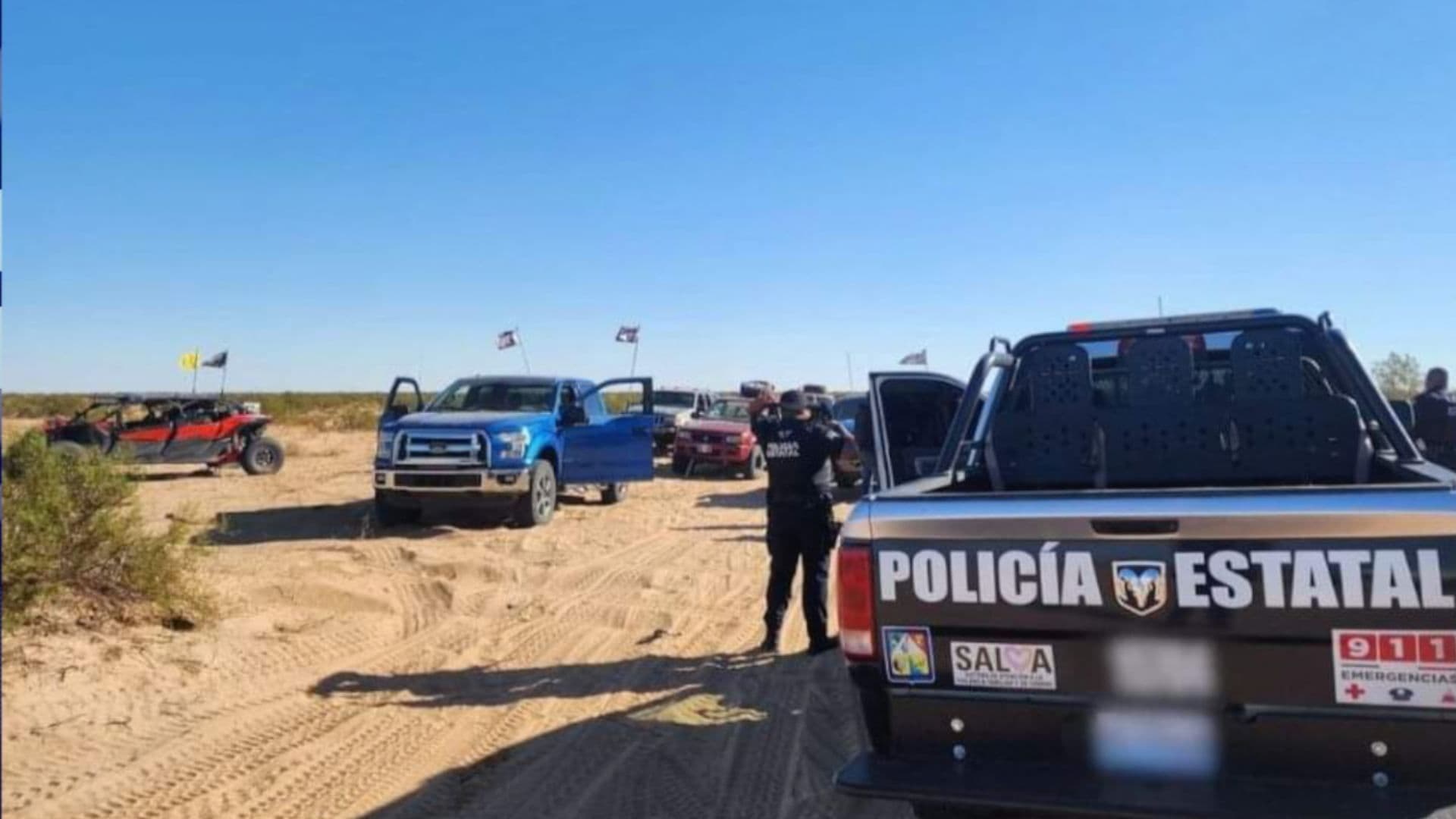 Rescatan a 5 "Travesilleros" que Recorrían Desierto de Altar