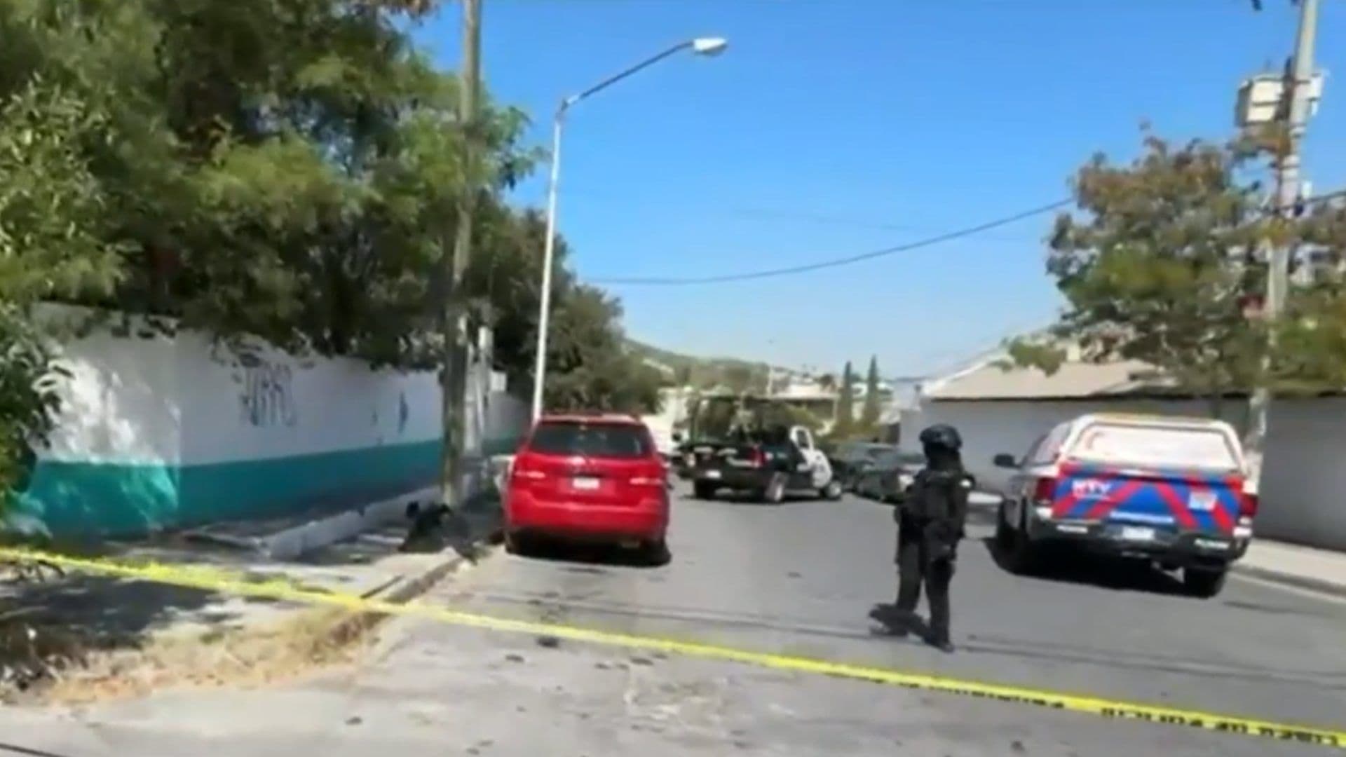 Atacan a Balazos a Hombre Frente a Kínder en Colonia Topo Chico en Monterrey, Nuevo León