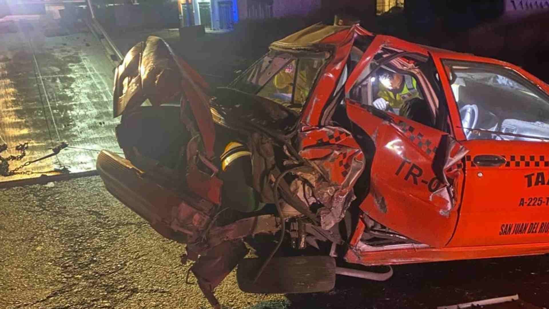 Fatal Choque en Tequisquiapan Deja Dos Personas Sin Vida y un Lesionado