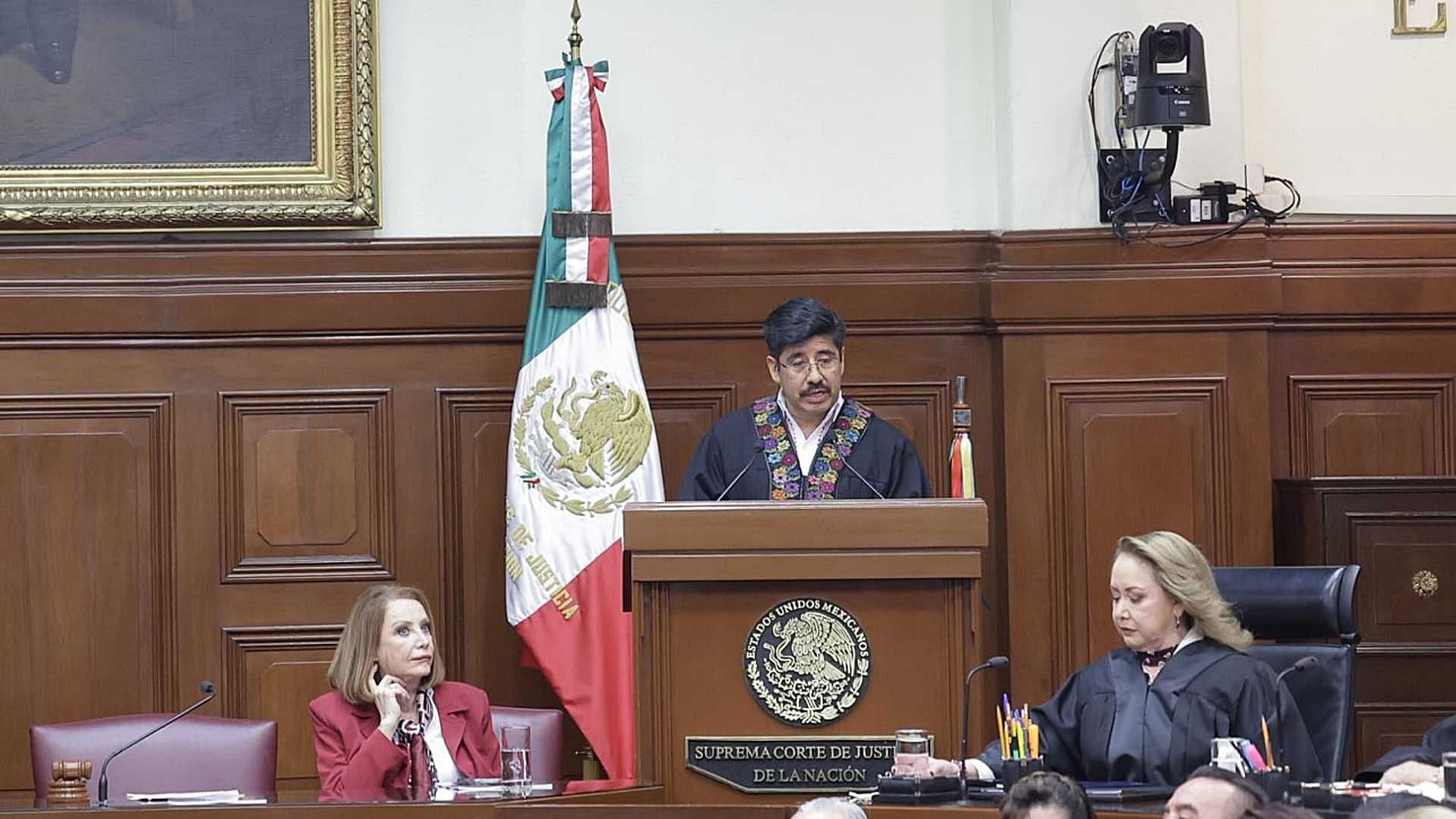 Ministro Hugo Aguilar Rinde Primer Informe de Labores en Sesión Solemne de la SCJN