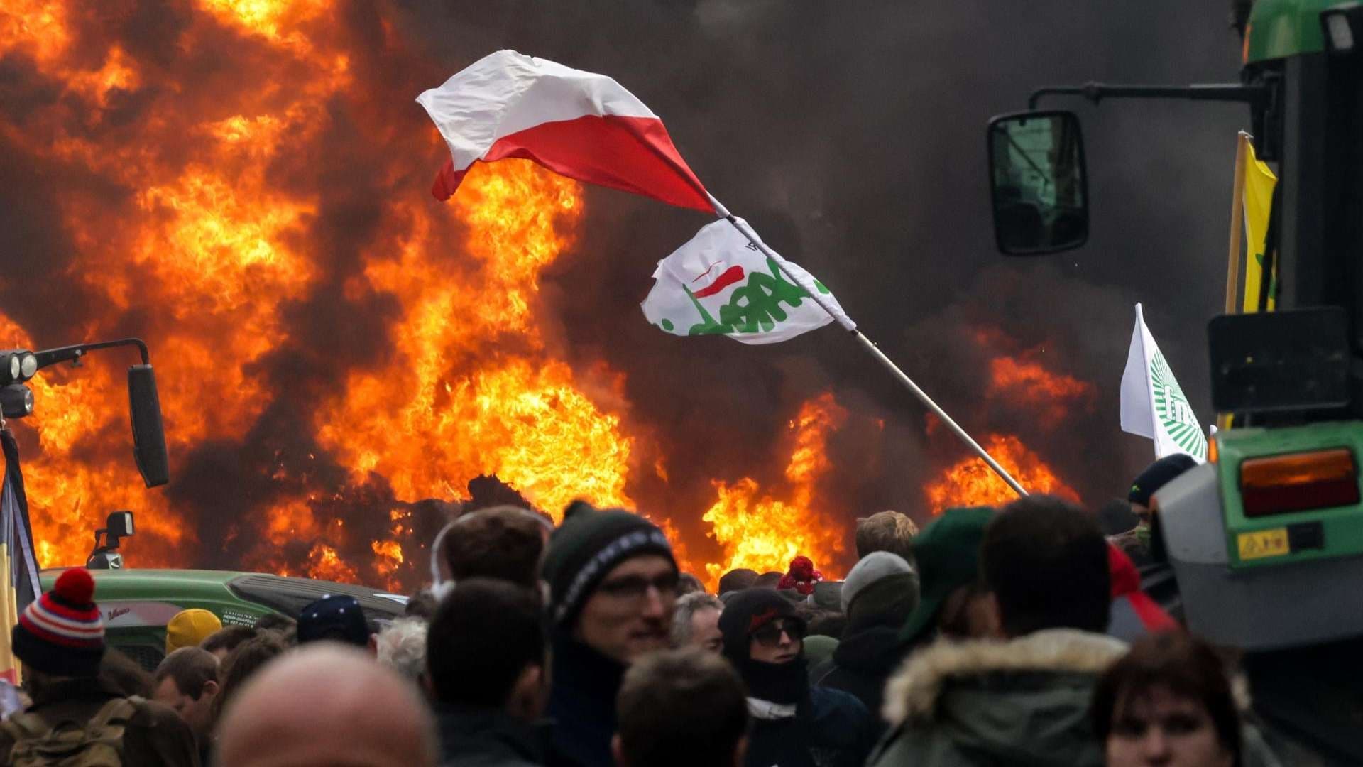 Videos de Disturbios en Bruselas Hoy: Agricultores se Enfrentan con Policías