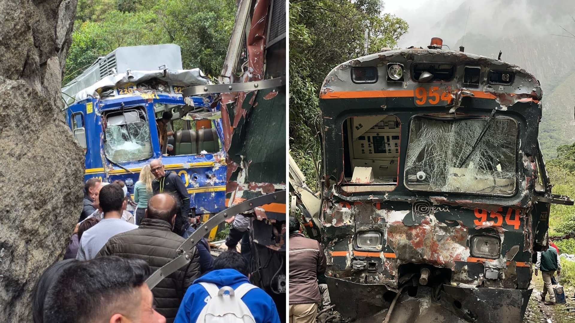 Choque entre Dos Trenes Deja Un Muerto y 30 Heridos en Ruta Machu Picchu, Perú