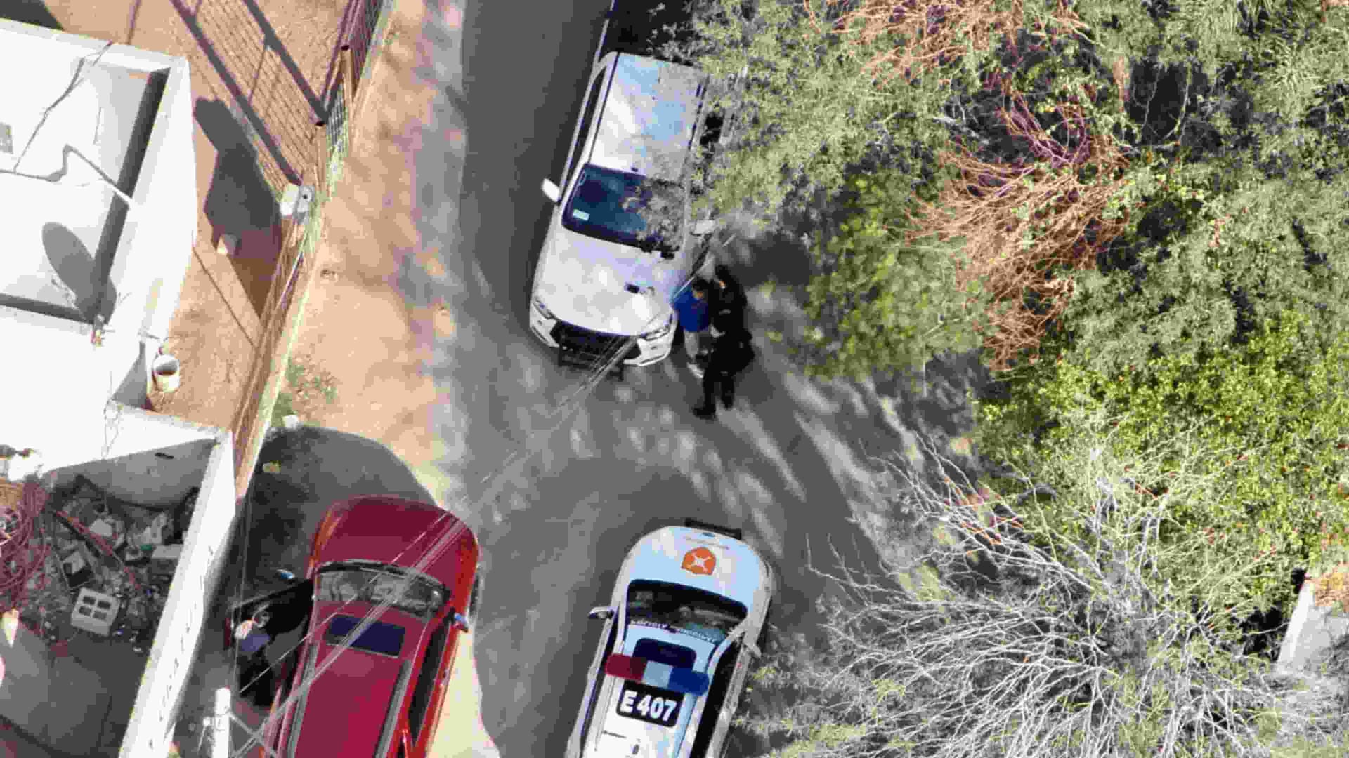 Localizan con Dron a Presunto Ladrón de Vehículos en la Colonia Sahuaro en Hermosillo, Sonora