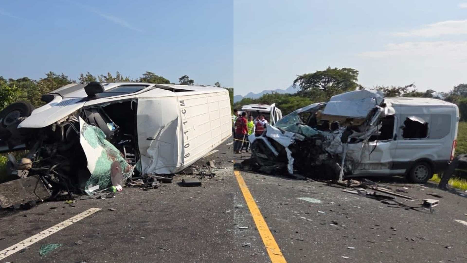 Aparatoso Accidente en Carretera Cardel-Poza Rica Deja Como Saldo Dos Muertos y Varios Heridos