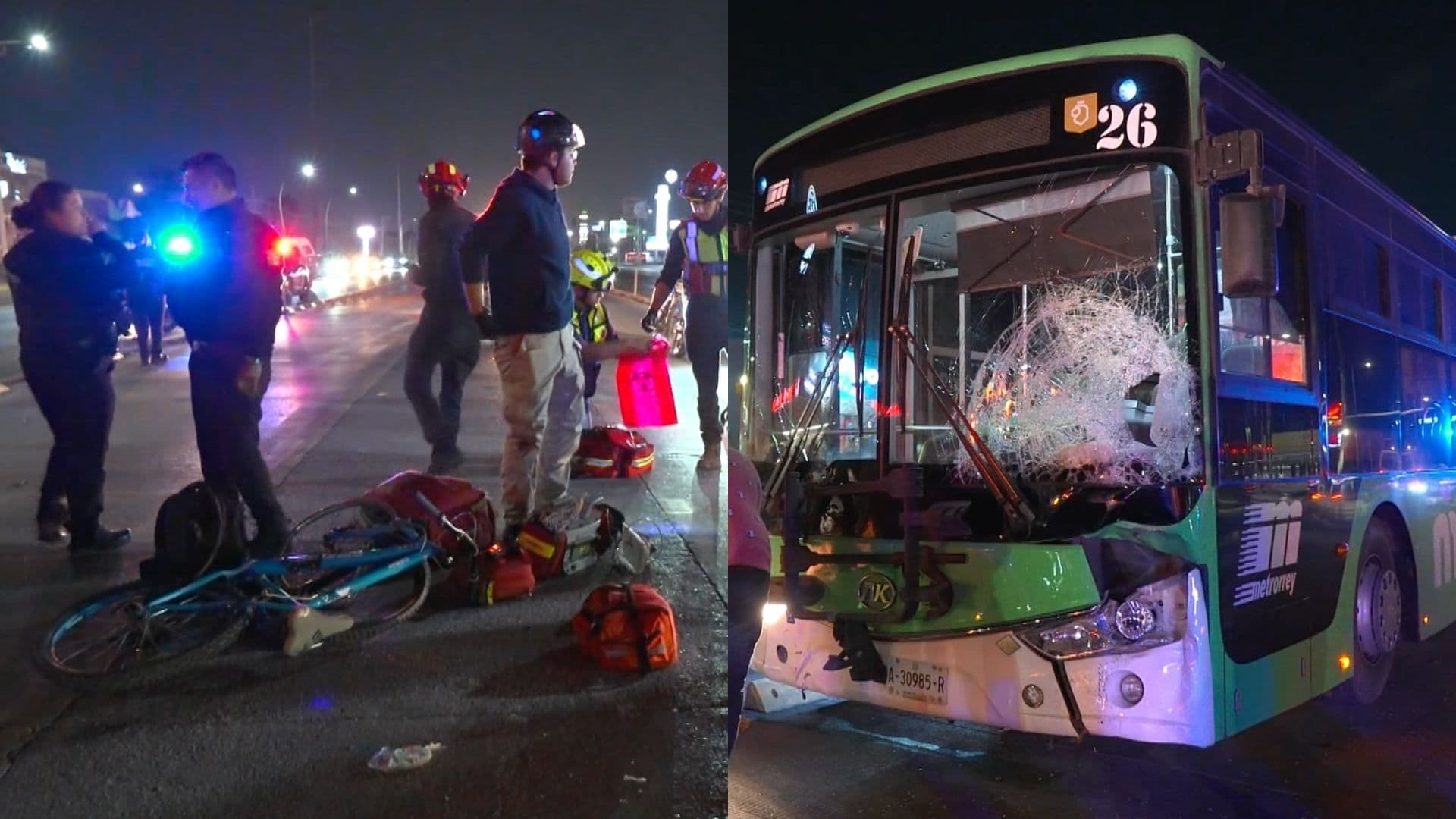 Ciclista es Atropellado por Camión en Carril de la Ecovía, en Monterrey; Queda Gravemente Herido