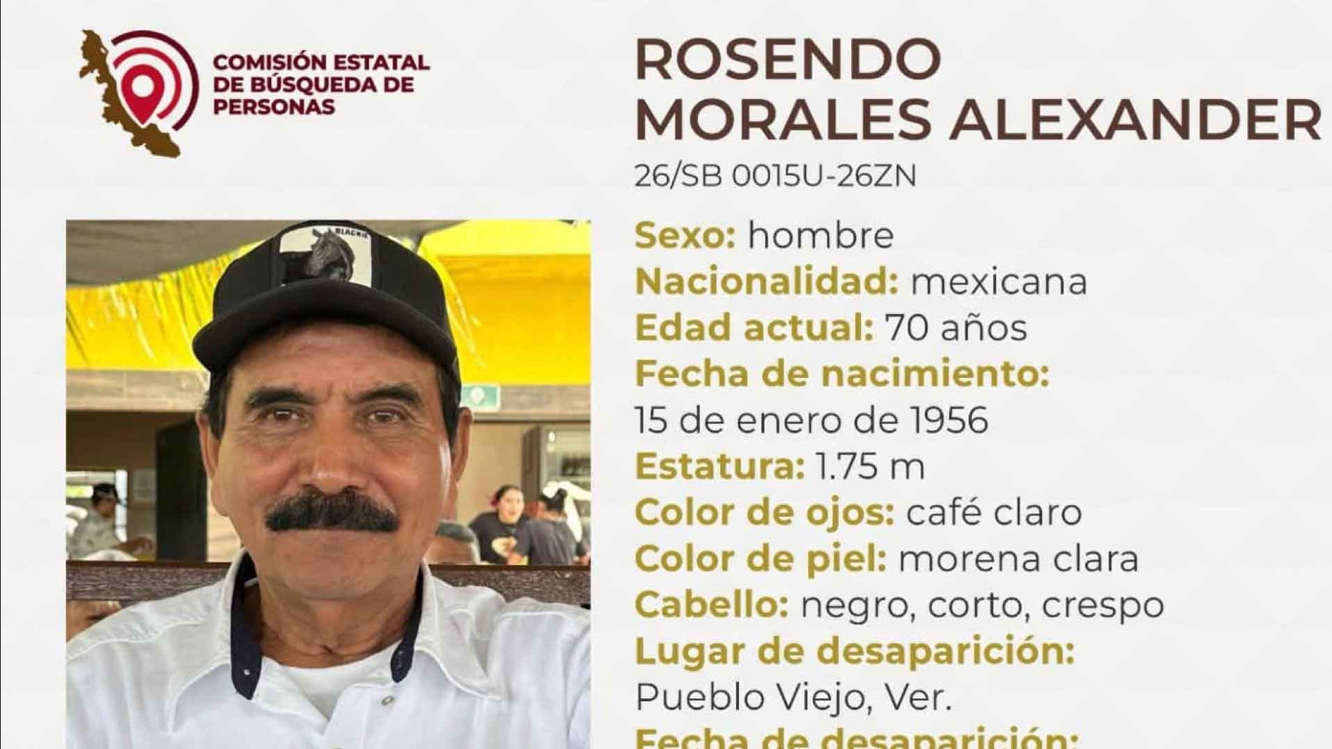 Desaparece Taxista en Pueblo Viejo, Veracruz; Autoridades Buscan a Rosendo Morales