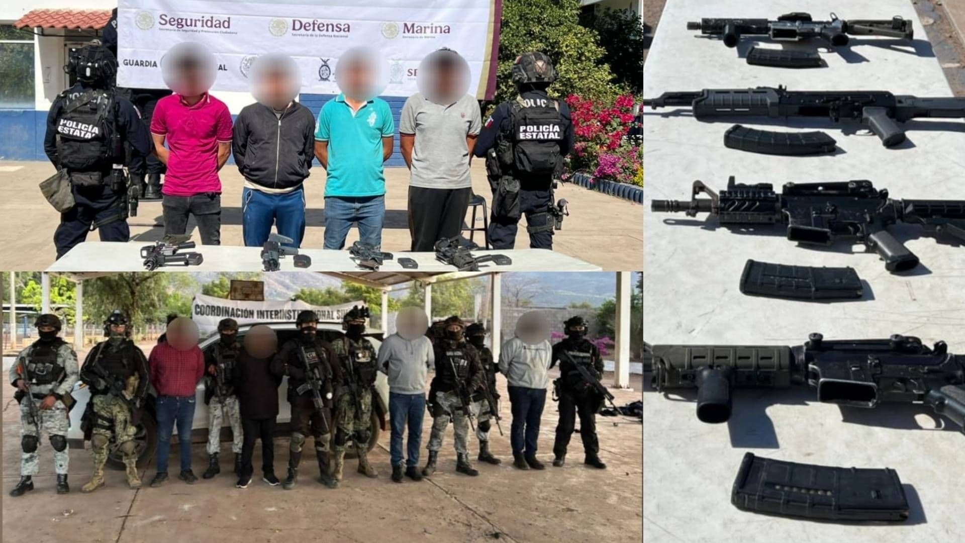 Opertativo en Badiraguato Dejó a Ocho Civiles Armados Detenidos ¿Qué Lograron Asegurar?
