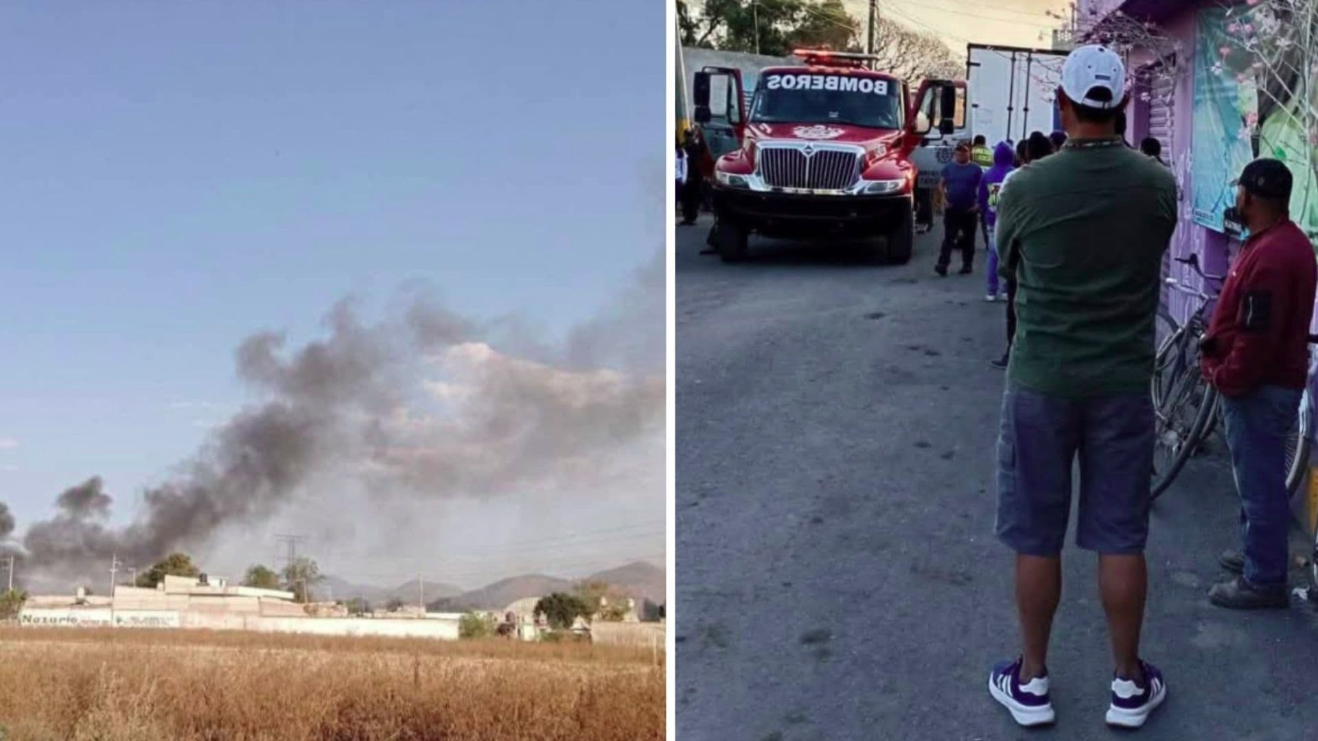 Reportan Explosiones de Polvorín en Los Reyes, San Salvador Texcoco, Edomex