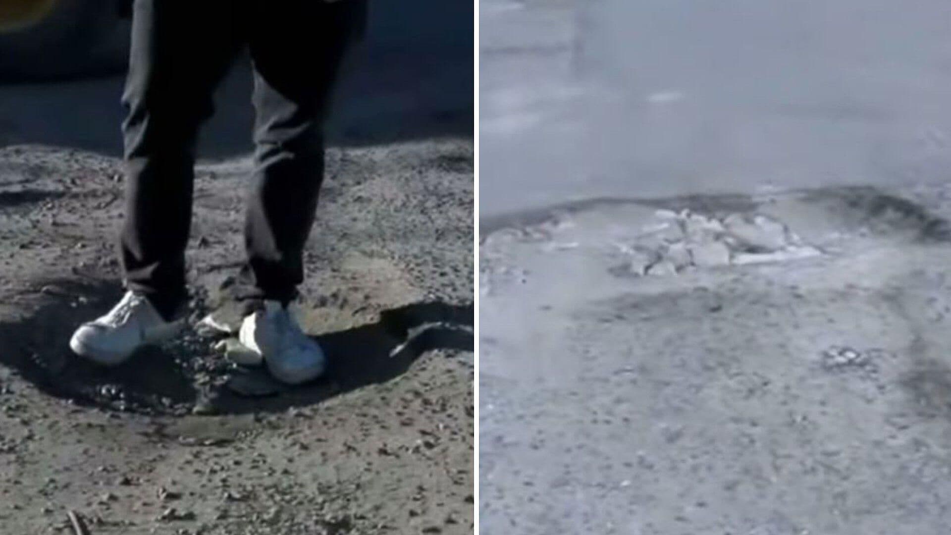 Vecinos Reportan Calle Tapizada de Baches en Colonia Sonora, Mexicali