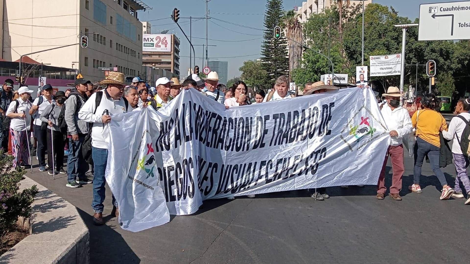 Débiles Visuales Bloquean Balderas y Arcos de Belén, CDMX
