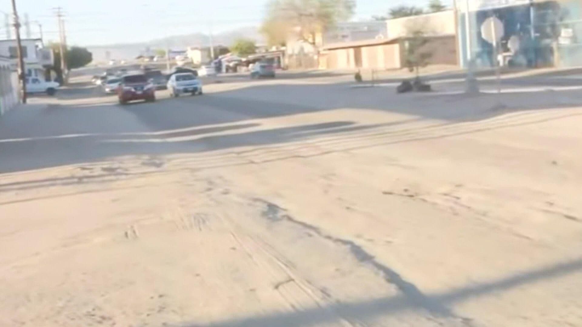 Reportan Pésimas Condiciones en Calle Heroico Colegio Militar, Mexicali