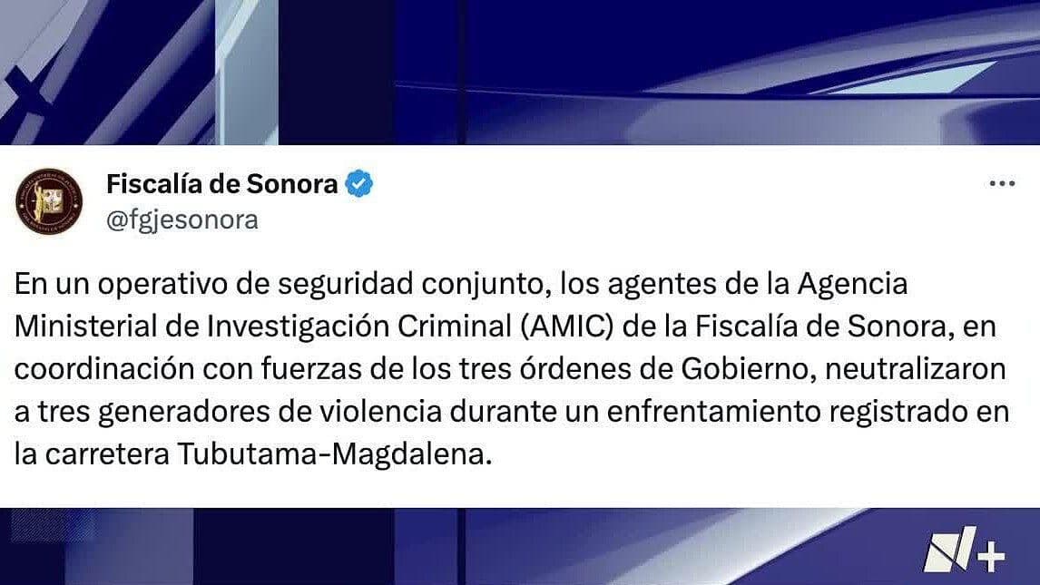 Generadores de Violencia son Abatidos en la Carretera Tubutama - Magdalena